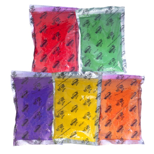 Gulal / Abeer-Five color abeer/gulal in one pack