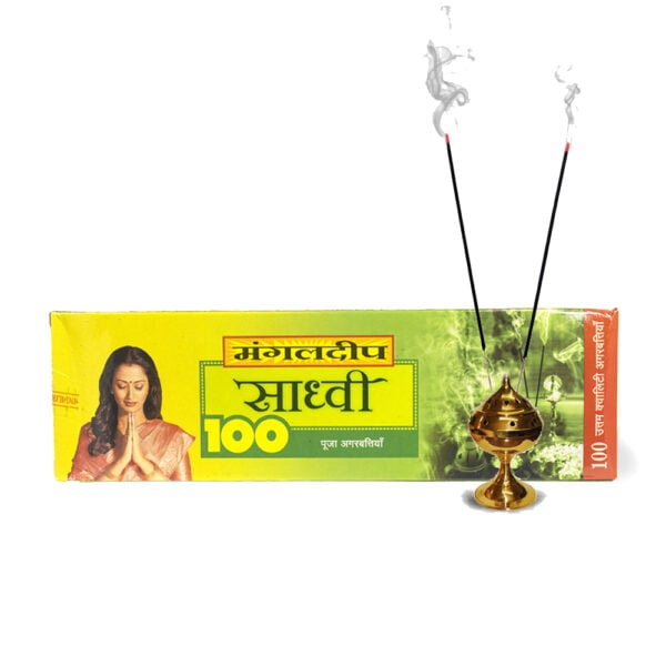 Mangaldeep Sadhvi -100 Pooja Agarbattis - Incense Sticks - By ITC