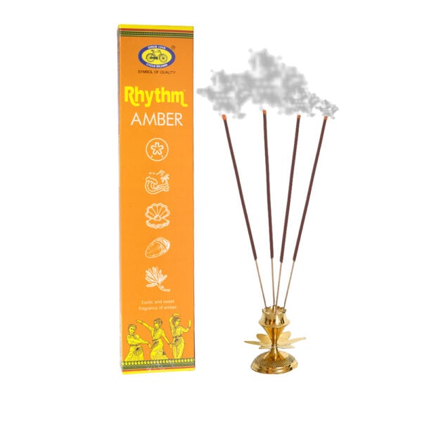 Cycle Rhythm Amber -16 gm Pooja Agarbattis - Incense Stick - Image 2