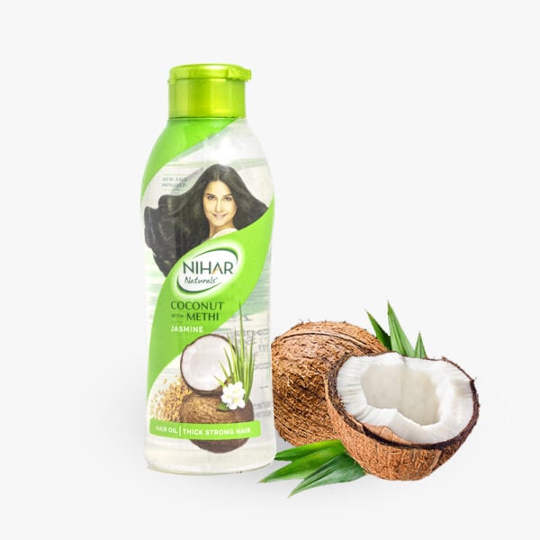 NIHAR Naturals - Hair Oil - Coconut With Methi - Jasmine - 200 ml