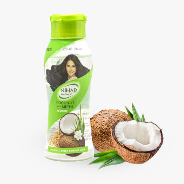 NIHAR Naturals - Hair Oil - Coconut With Methi - Jasmine - 98 ml