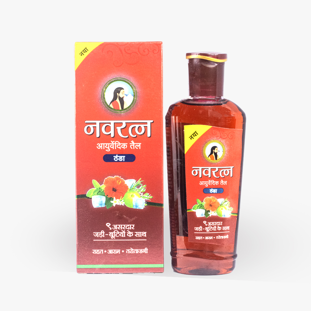 Navratna Ayurvedic Oil (Cool ) - World's No.1 Cool Oil - 100 ml - India ...