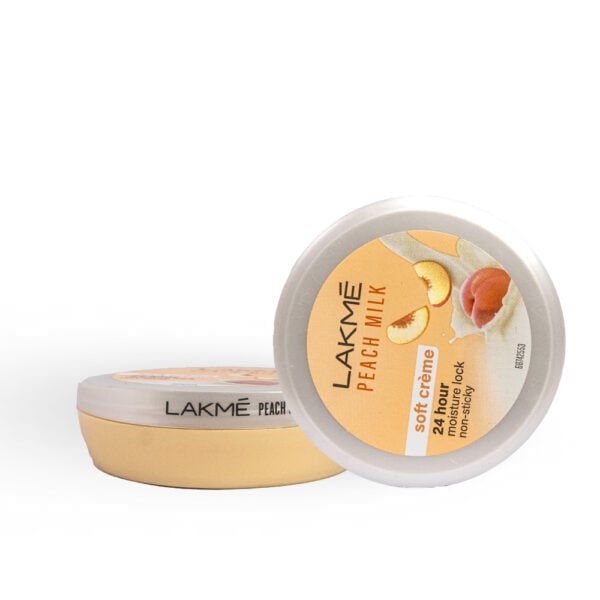 LAKME - Peach Milk - Soft Creme - 24 Hour Moisture Lock - Non Sticky - 25 gm