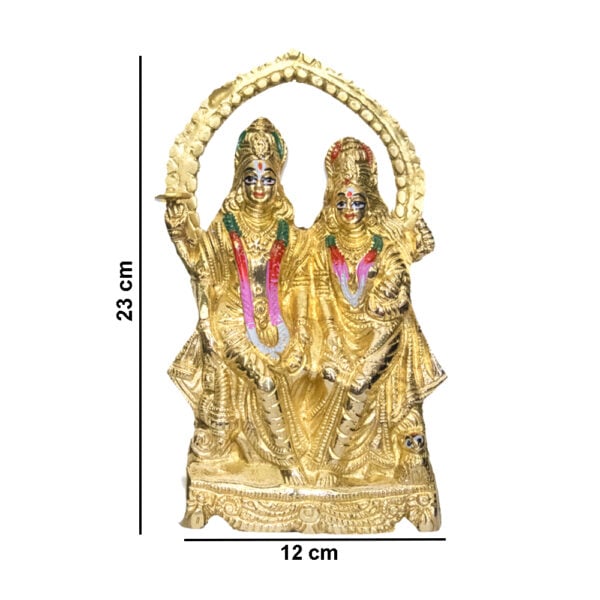 Laxmi Narayan - 9" Brass Murti - Maa laxmi And Nareayan Pure Pital Brass Murti To worship