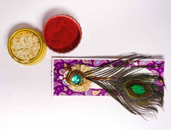 Peacock Rakhi- Premium Quality Rakhi -Set of 2 - Image 3