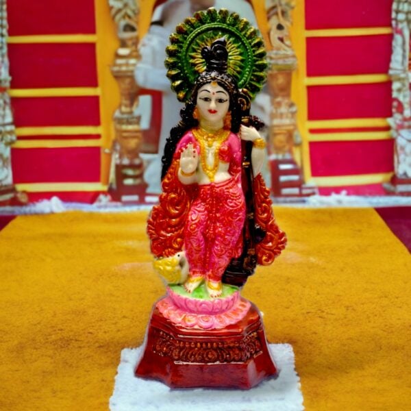 Maa Swaraswati - Marble Dust Murti - 28 cm for Home,Office,Puja Ghar - Image 2