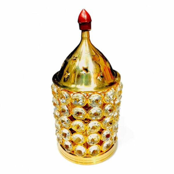 Crystal Diya Brass, Gift Item, Lighting Lamp, Diwali Diya, Deepam