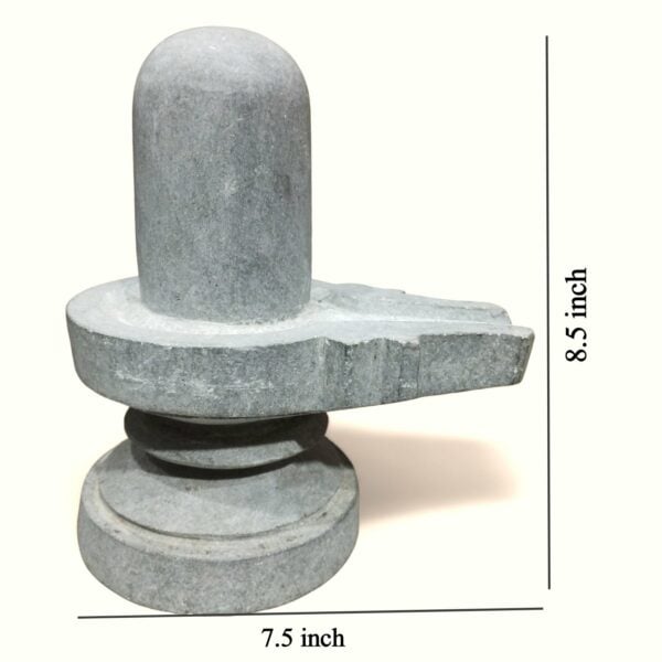 Original Athizay Stone Shiva Lingam And Nandi Set - 8 No - 8.5 inch height Shiva Lingam and 5 inch Long Nandi Bhagaban - 5 kg approx. - Image 3