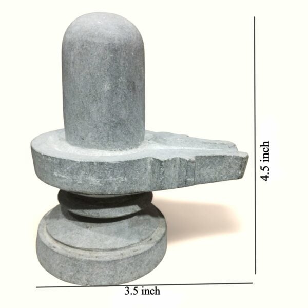 Original Athizay Stone Shiva Lingam And Nandi Set - 4 No - 4.5 inch height Shiva Lingam and 3 inch Long Nandi Bhagaban - Image 4