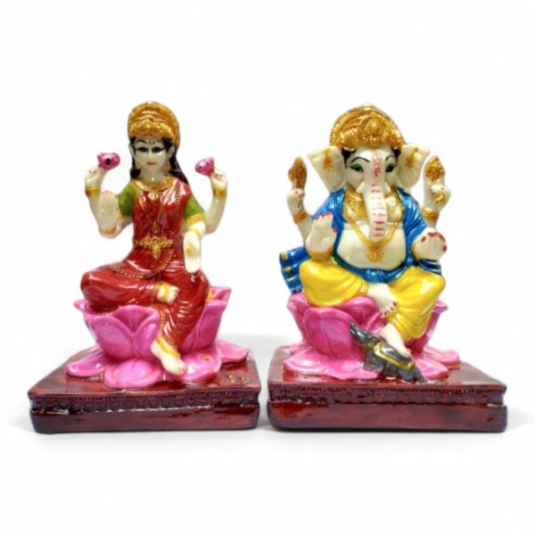 dhana Laxmi - Ganesh Ji Ki Murti – Marble Dust Hand Crafted Murti - 4 inch (height) Murti