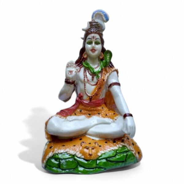 Ganga Shiva - 33 Cm - 13 inch - Pure Marble Dust Shiva Murthi - For Worship