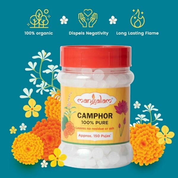 Mangalam Camphor Tablet 50 gm Jar - Image 4