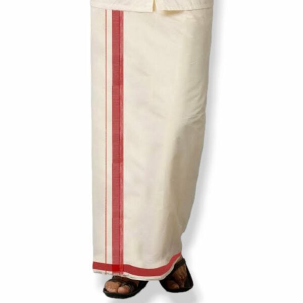 Kora Dhoti / Koda Dhoti - 100% Pure Cotton White Dhoti / kapda- For Wearing or Arpan In Puja